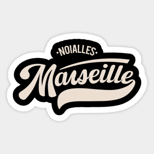 Marseille Noailles - Marseille Noailles Schriftzug - Noailles Logo Sticker